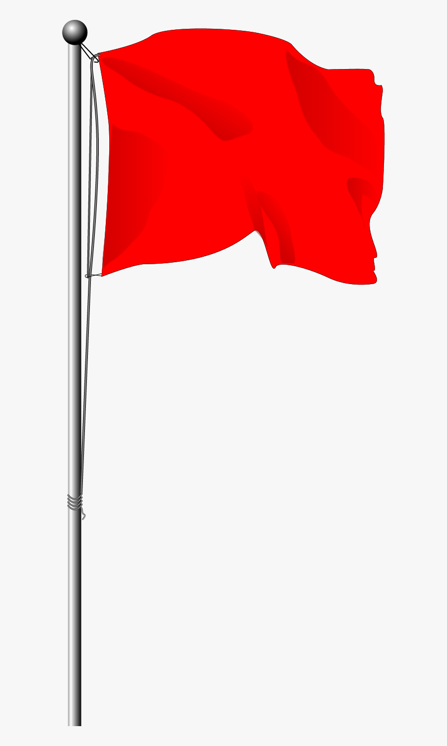 Red Flag Area Angle Font - Flag, Transparent Clipart
