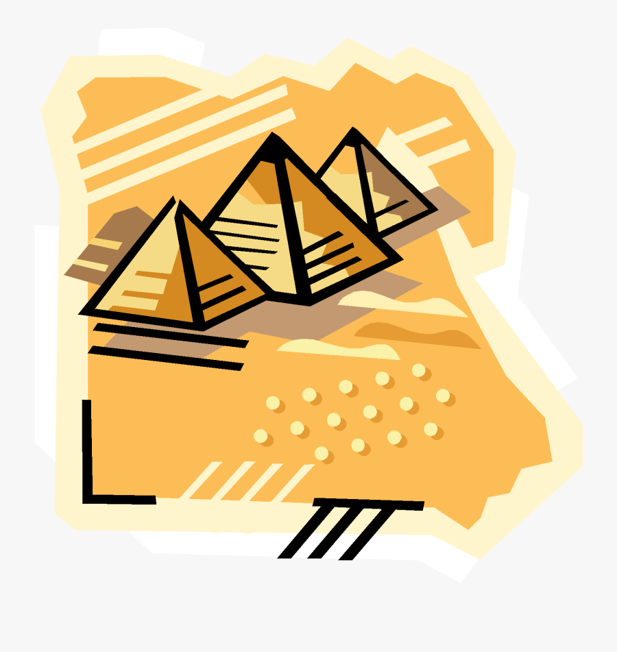 Work And Simple Machines - Cartoon Pyramids In Egypt, Transparent Clipart
