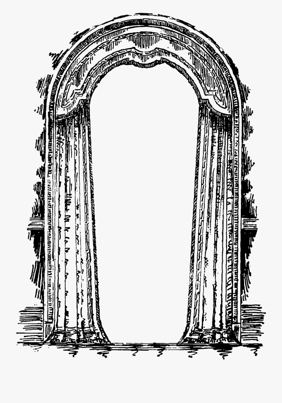 Vintage Illustration Curtain, Transparent Clipart