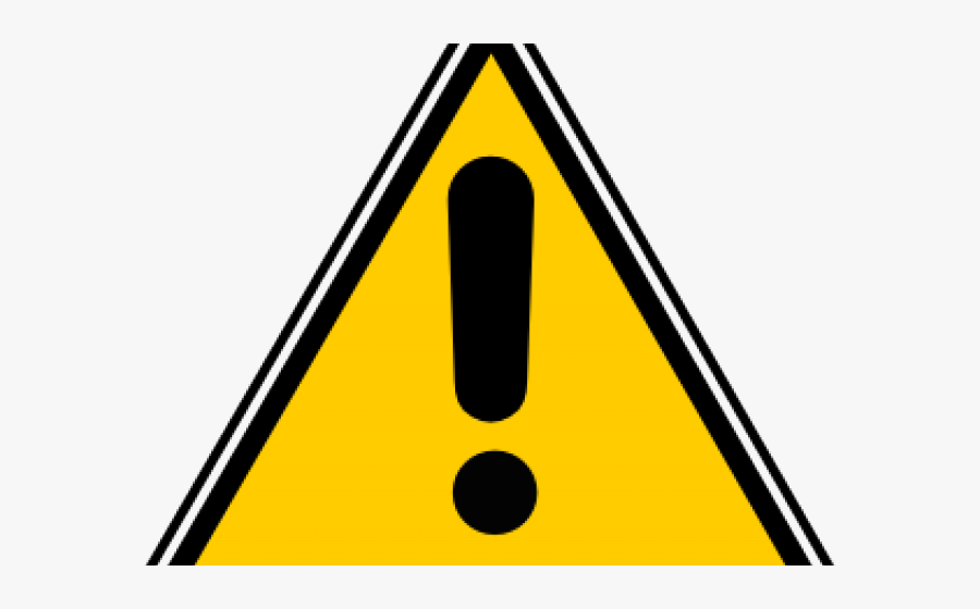 Warning Sign, Transparent Clipart