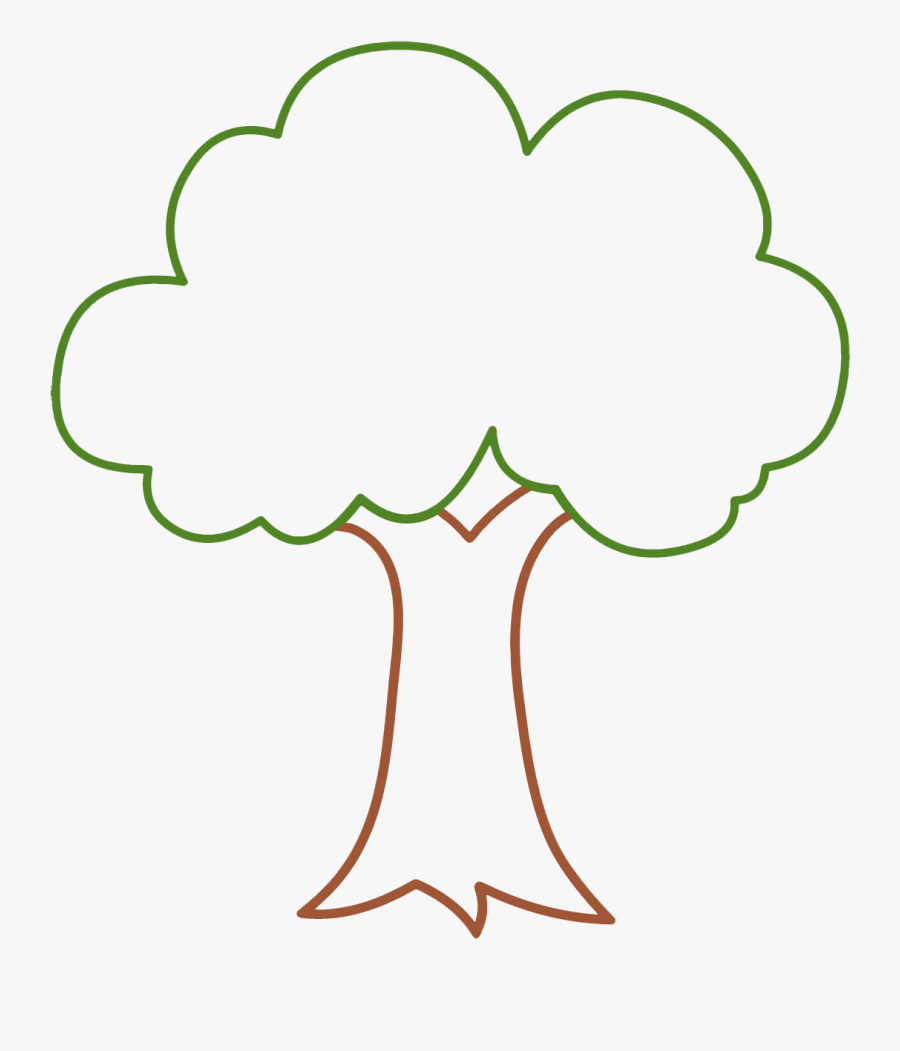 Empty Tree Colouring Page Clipart , Png Download, Transparent Clipart