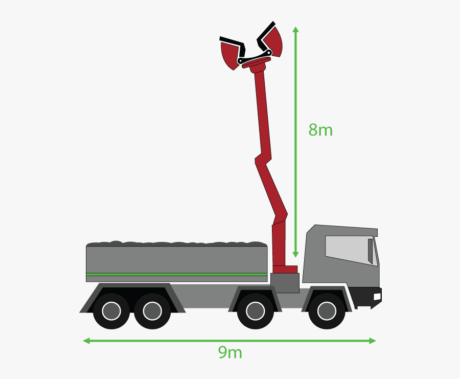 When Empty, The Truck Weighs 16 Tonnes - Truck, Transparent Clipart