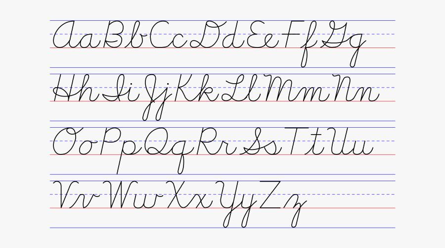 Clip Art Examples Of Handwriting Styles - Cursive We, Transparent Clipart