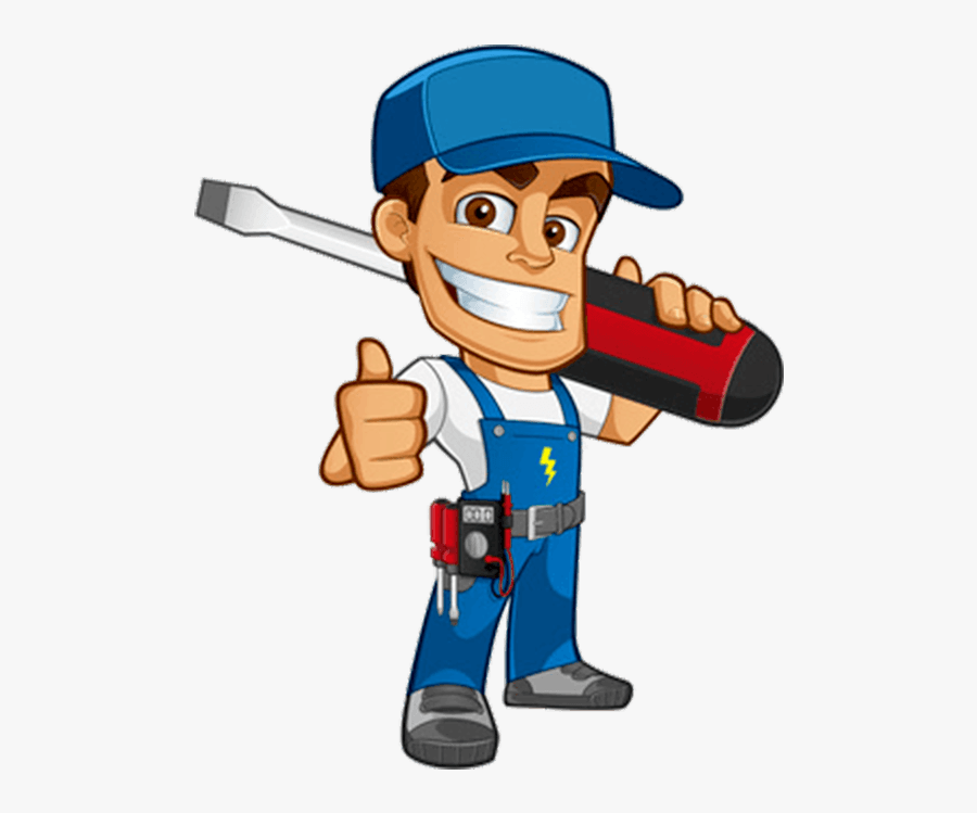 Contractor Clipart Electricity - Animated Electrician, Transparent Clipart