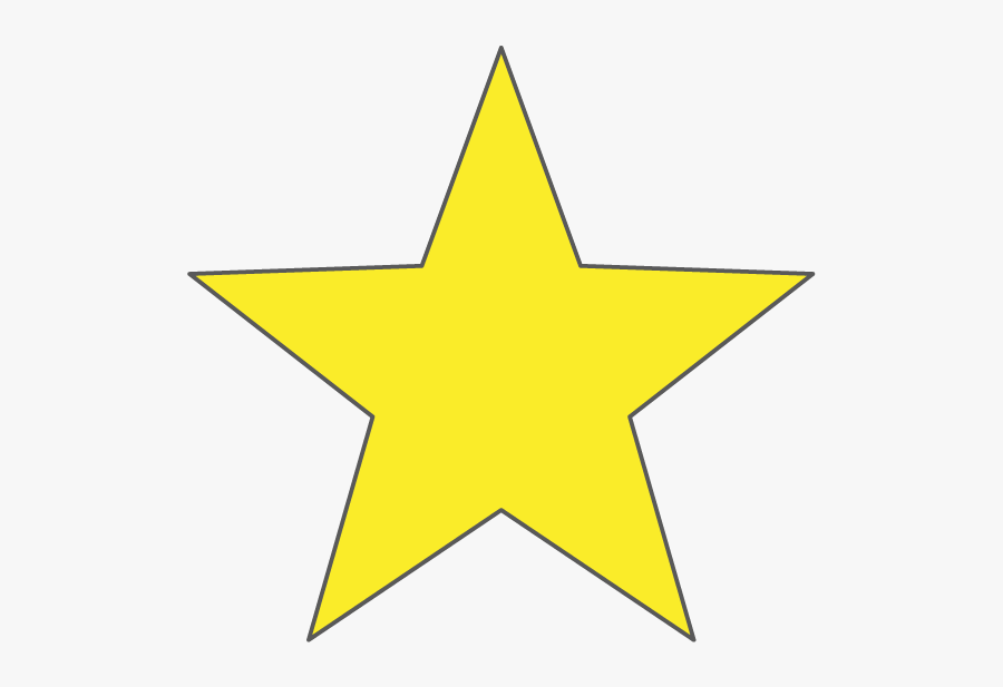 Gold Star On Black Background, Transparent Clipart