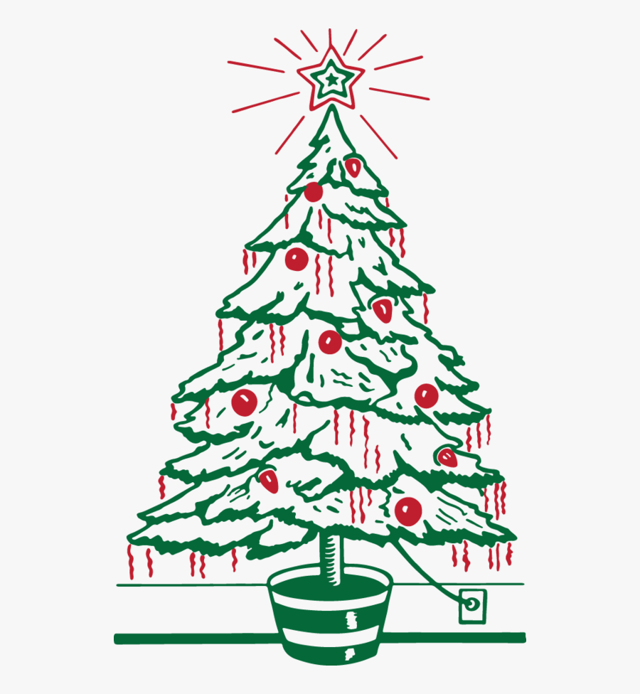 Christmas Tree, Transparent Clipart