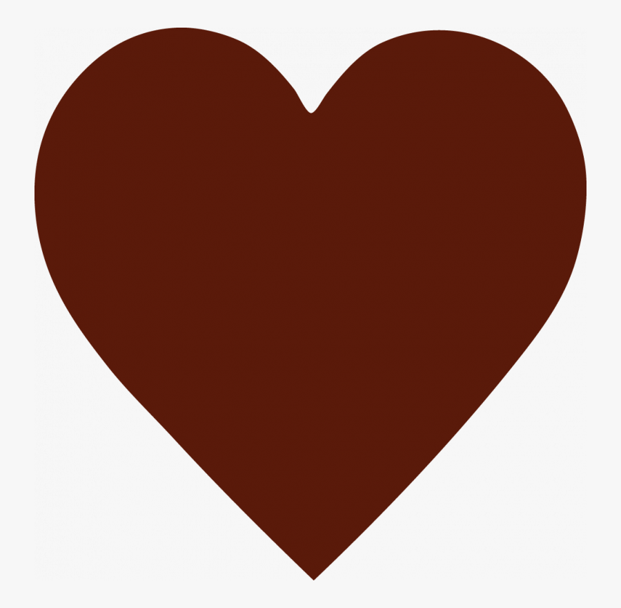 Custom Heart Shaped Temporary Tattoos - Clipart Brown Heart, Transparent Clipart