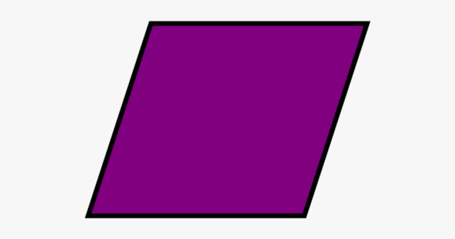 Rhomb Clipart Purple - Rhombus Purple, Transparent Clipart