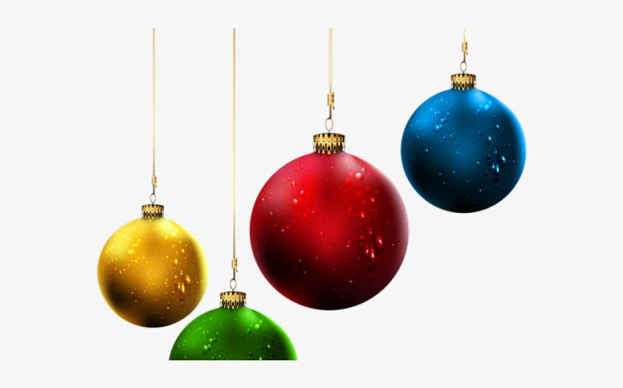 Christmas Ornaments On A String, Transparent Clipart
