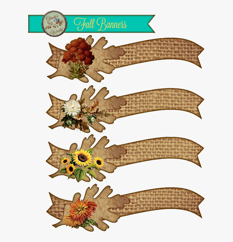 Label Clipart Burlap - Flower, Transparent Clipart