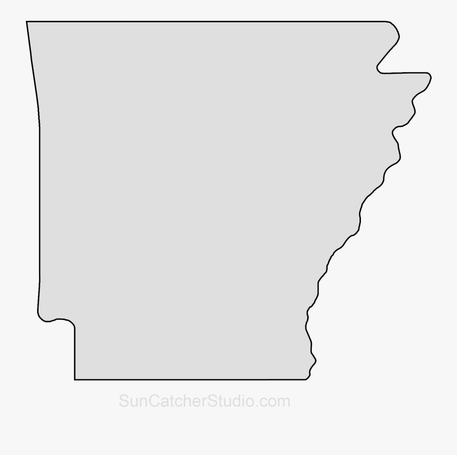 Clip Art Map Printable State Shape - Arkansas Shape, Transparent Clipart