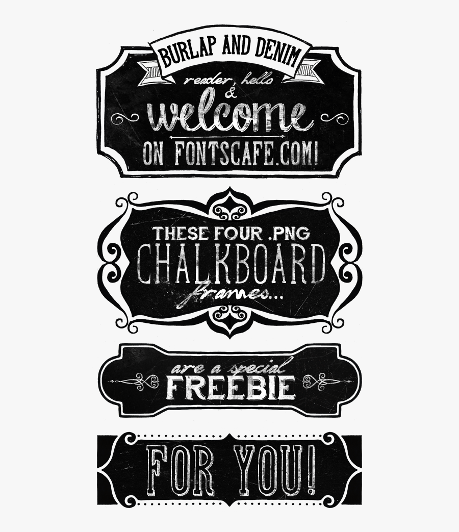 Clip Art Burlap And Denim - Poster, Transparent Clipart