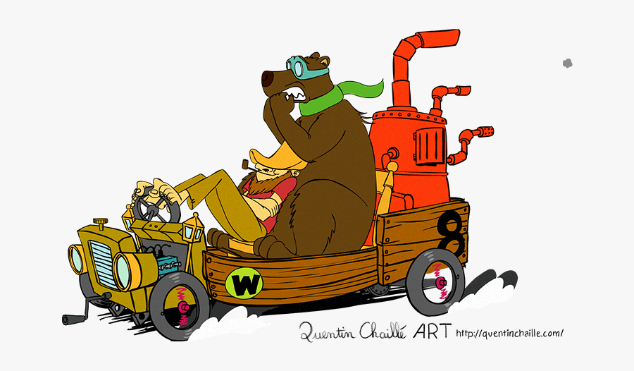 Com/ Experiment Muttley Fred Flintstone Motor Vehicle - Wacky Races Arkansas Chuggabug, Transparent Clipart