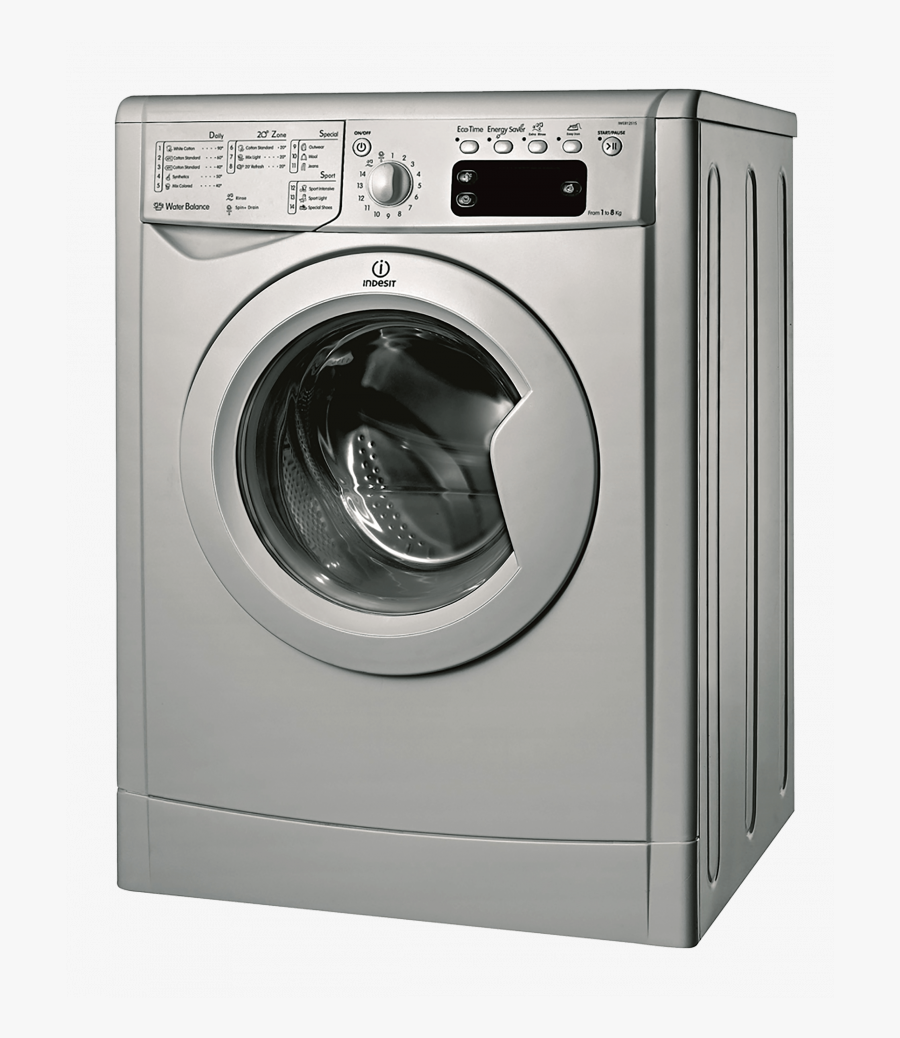 Indesit Washing Machine Dryer, Transparent Clipart