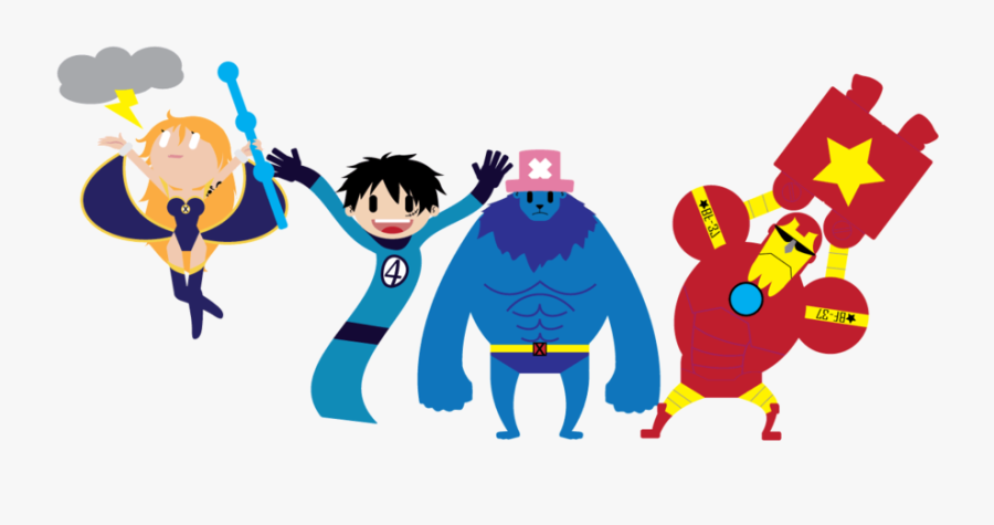 Png Transparent X One Piece Demo By Silverfox On - One Piece X Marvel, Transparent Clipart