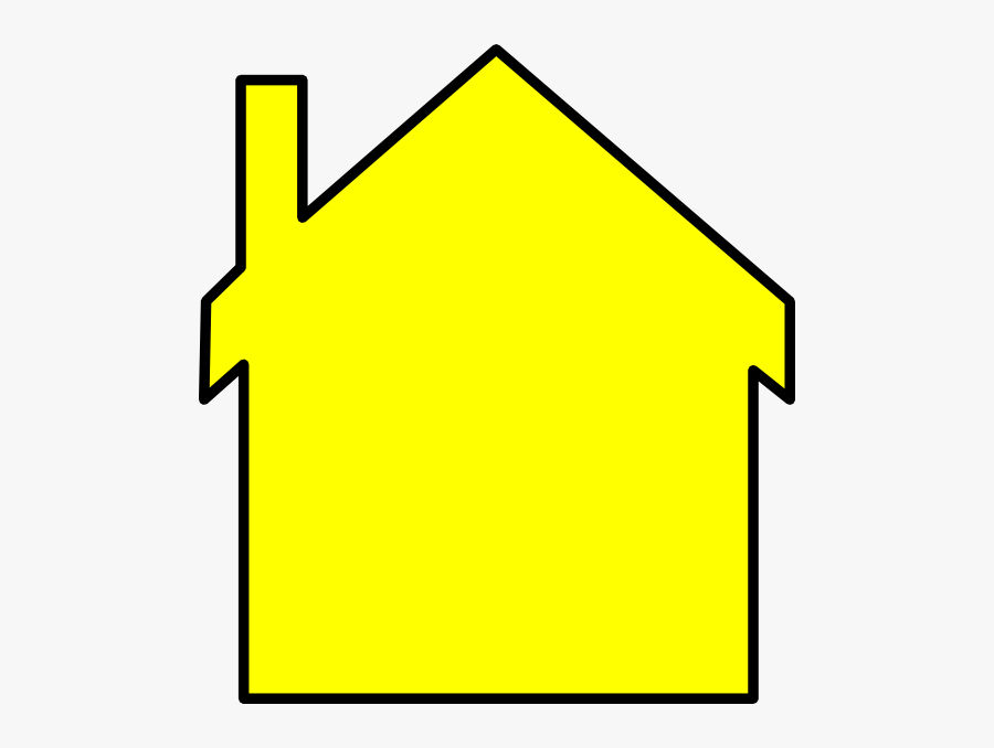 Yellow House Outline Clip Art At Clker - House Logo Black And Yellow , Free Transparent Clipart - ClipartKey