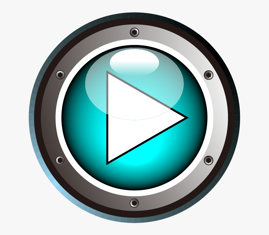 Blue Button Cartoon Play Png File Hd Clipart - Play Hd Png, Transparent Clipart