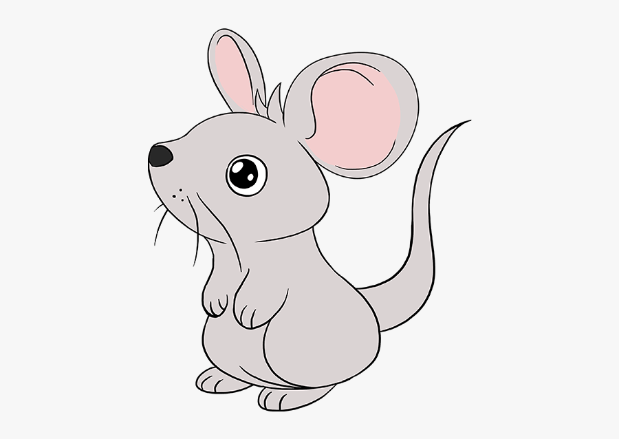 Clip Art How To Draw A - Draw A Cartoon Mouse, Transparent Clipart