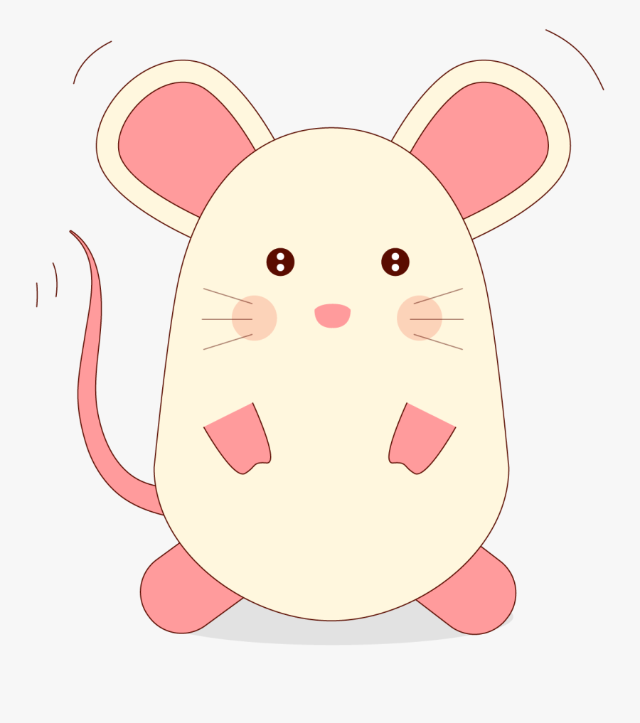 Cute Vector Mouse Cartoon Free Frame Clipart - Hình Chuột Hoạt Hình, Transparent Clipart
