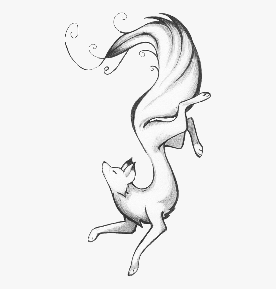 Transparent Lion And The Mouse Clipart - Draw A Fox, Transparent Clipart