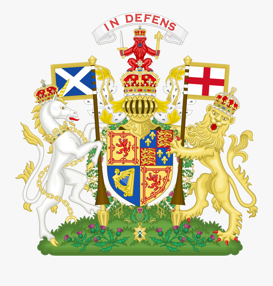 Clip Art Royal Standard Of Scotland - Scottish Coat Of Arms, Transparent Clipart