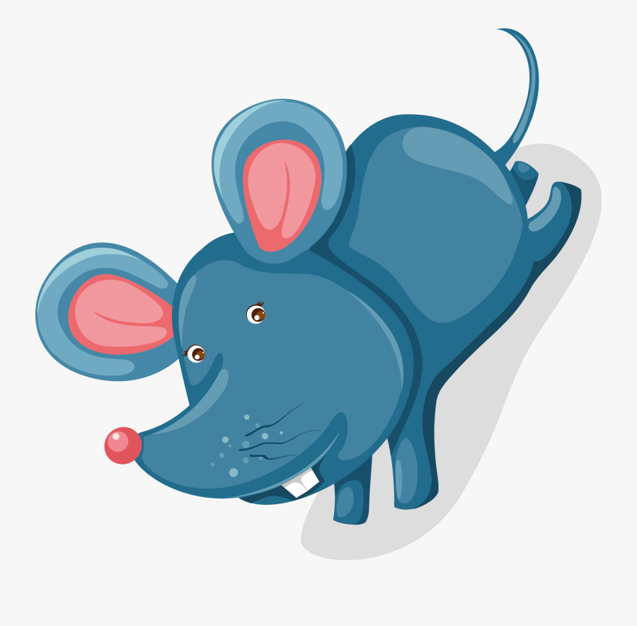 Clipart Rat Elephant - Cartoon, Transparent Clipart