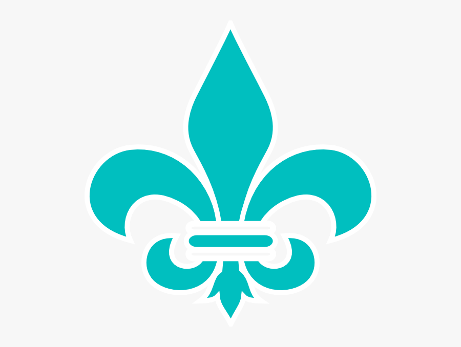 Royal Blue Fleur De Lis Svg Clip Arts - Fleur De Lis Vector Png, Transparent Clipart