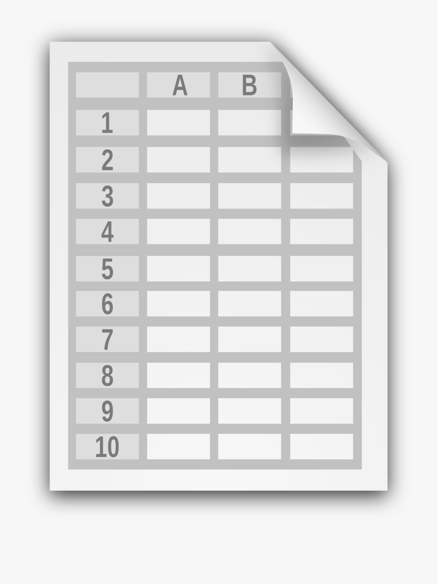 Thumb Image - Spreadsheet Clipart, Transparent Clipart