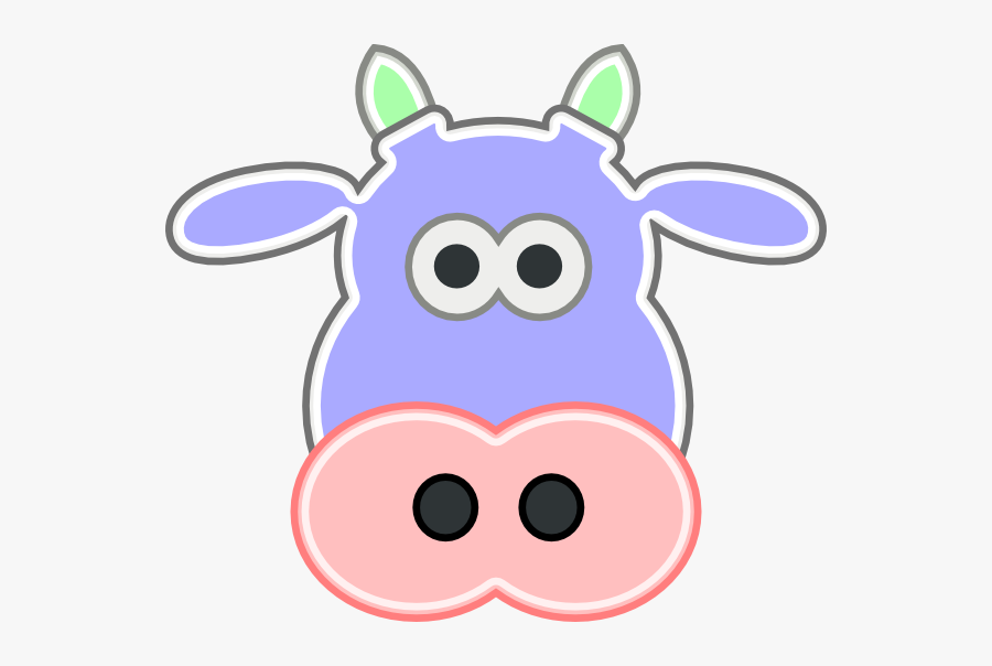 Cow Head Soft Svg Clip Arts - Cow Head Clipart Svg, Transparent Clipart
