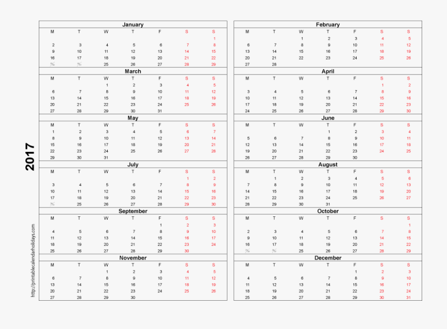Clip Art Printable Calander - Printable Calendar 2011, Transparent Clipart