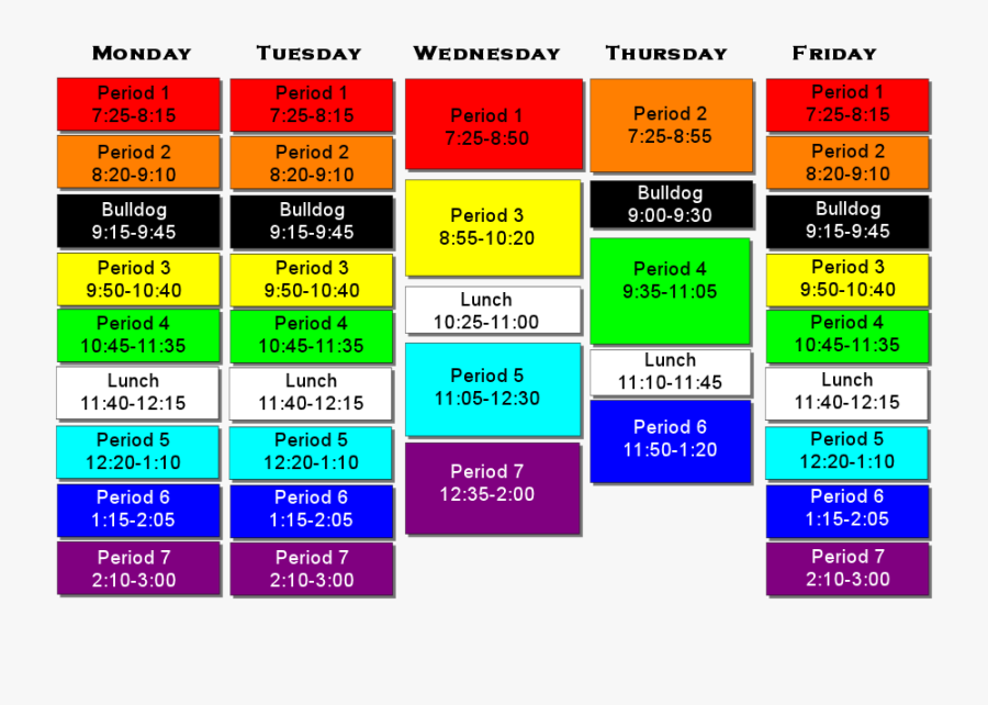 U Of A School Schedule