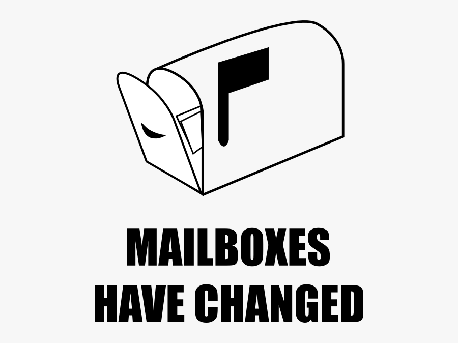 Mailboxes Have Changed Clip Art At Clker - Line Art, Transparent Clipart