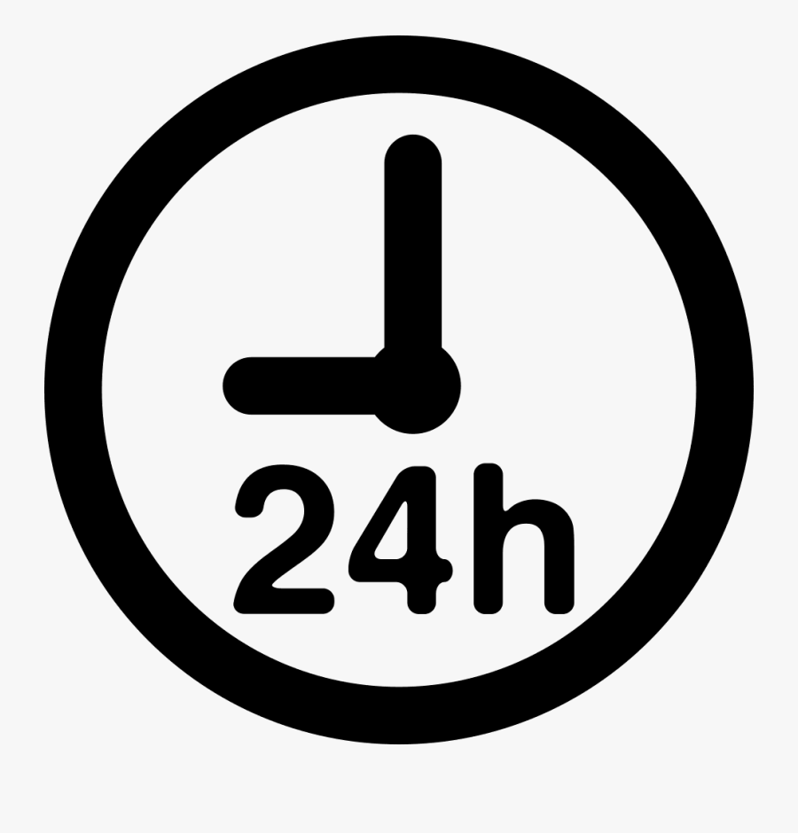 24 Hour Clock Png, Transparent Clipart