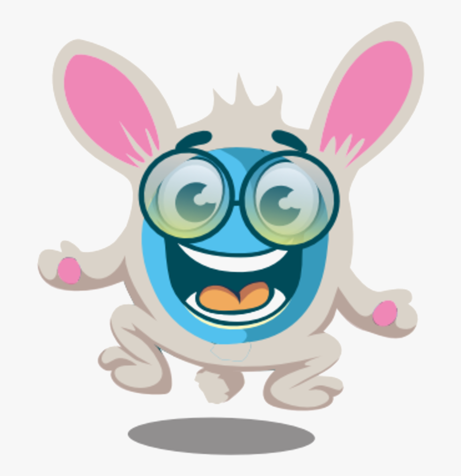 Rabbit Monoclonal Mascot - Cartoon, Transparent Clipart