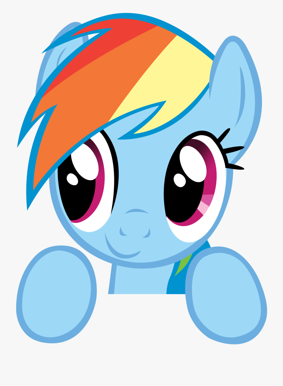 Image Of Rainbow Dash Head Clipart - Friendship Is Magic Rainbow Dash, Transparent Clipart
