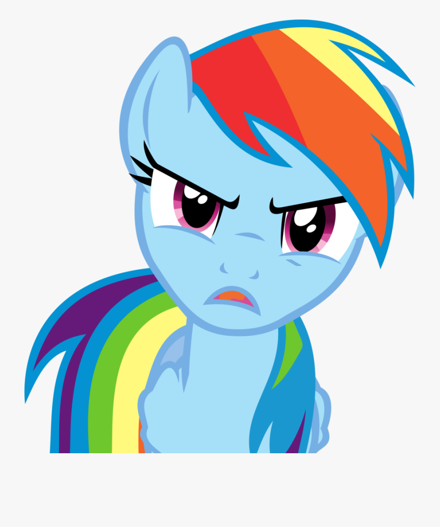 Zombie Rainbow Dash From My Little Pony - My Little Pony Rainbow Dash Angry, Transparent Clipart