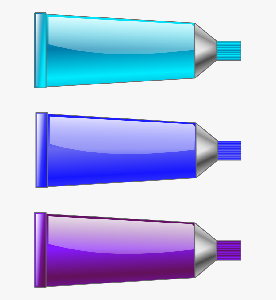 Color Tube Blue Purple Cyan Svg Clip Arts - Color Tube, Transparent Clipart