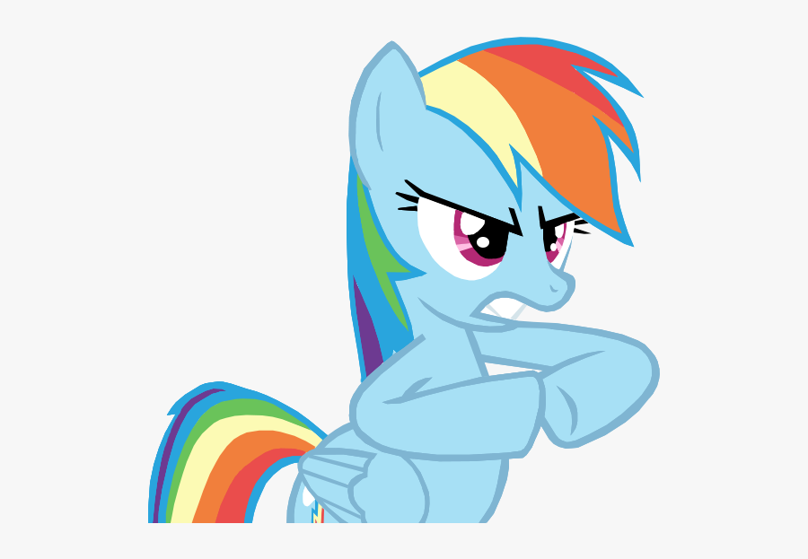 Rainbow Dash Birthday Cake Clipart - Sad Rainbow Dash, Transparent Clipart