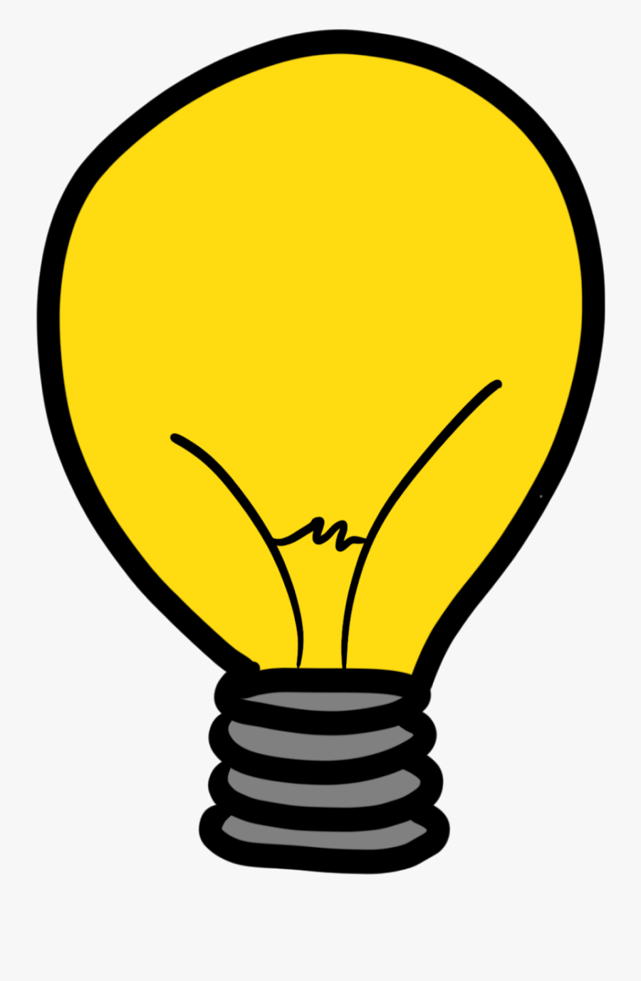Reflection Clipart Light Bulb - Light Bulb Drawing Sketch Png, Transparent Clipart