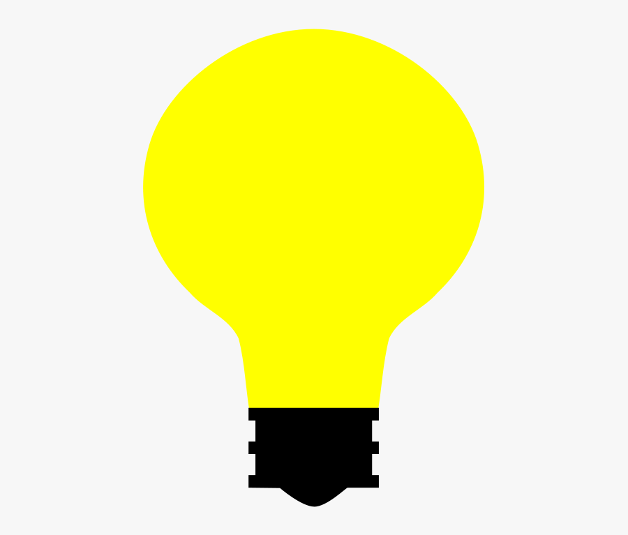 Simple Light Bulb - Illustration, Transparent Clipart