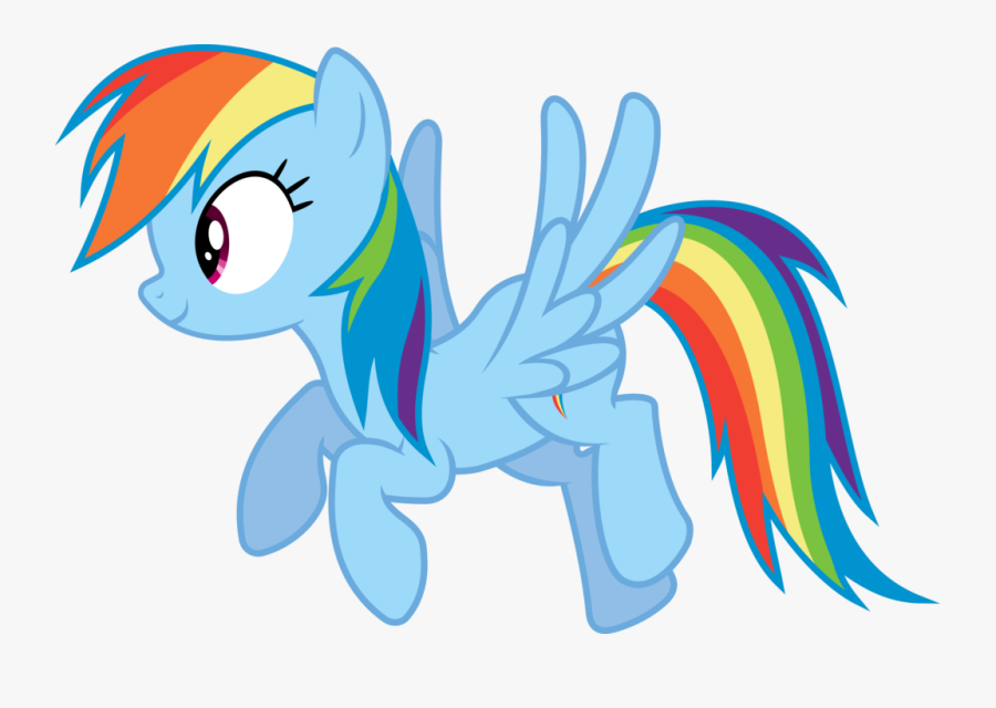 Rainbow Dash Flying Png Image - My Little Pony Png, Transparent Clipart