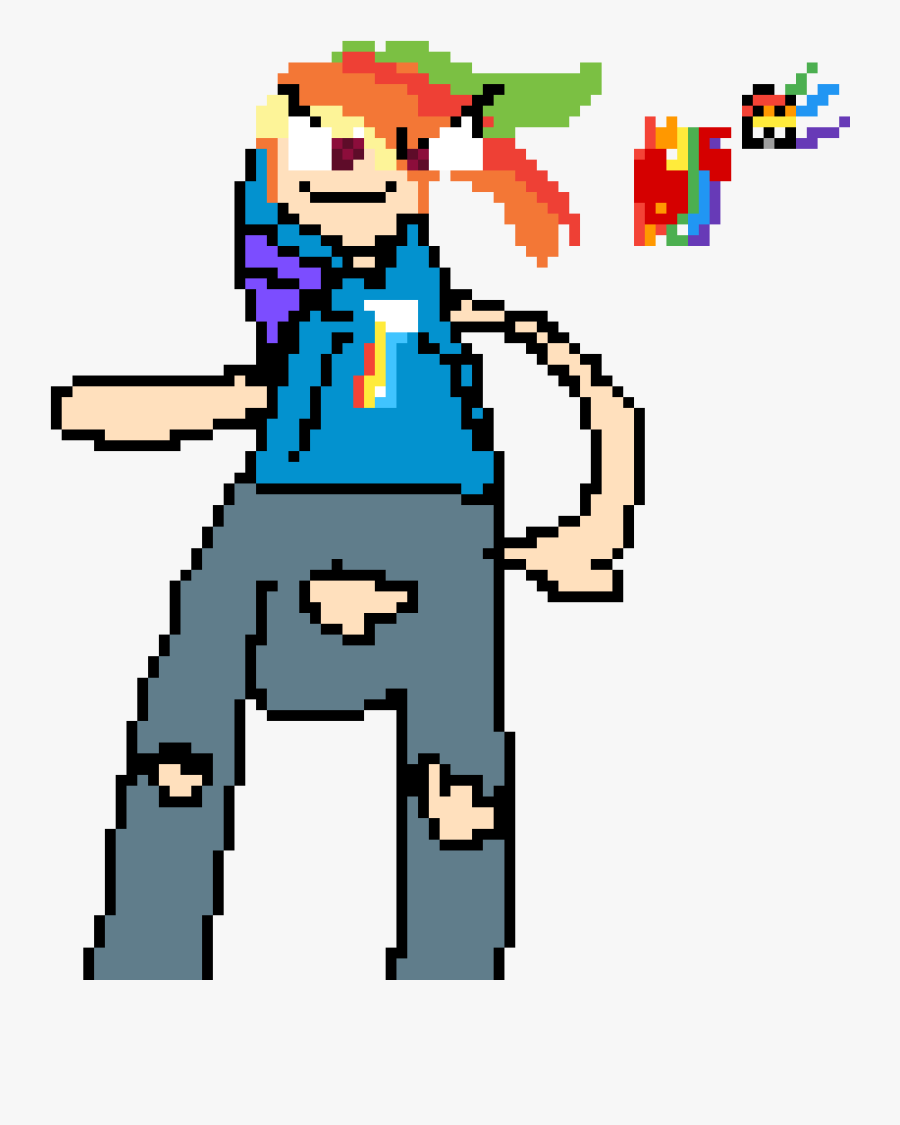 Rainbow Dash And Rainbow Factory - Cartoon, Transparent Clipart