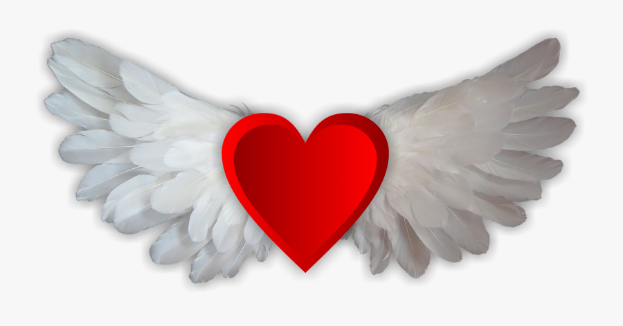 Transparent Heart With Wings Clipart - Logo Good Morning My Darling, Transparent Clipart
