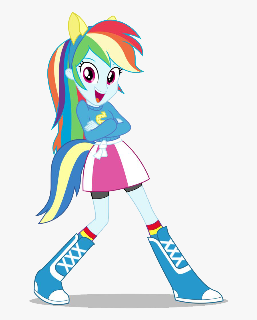 Rainbow Dash Equestria Girls Png Image - My Little Pony Rainbow Dash Girl, Transparent Clipart