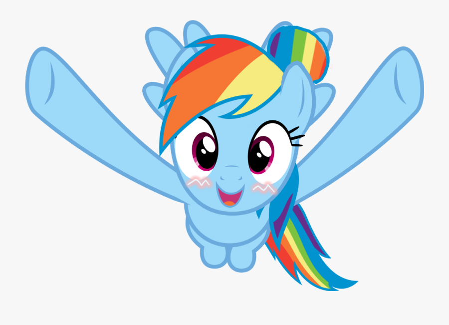 #rainbowdash #rainbow #dash #bun #buns #blush #hug - Rainbow Dash Hugging You, Transparent Clipart
