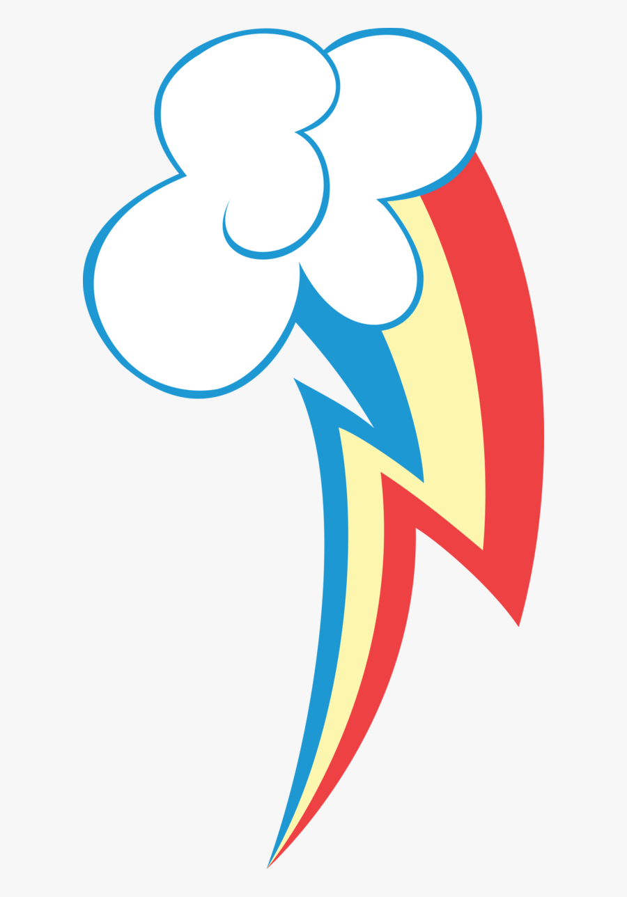 Mlp Rainbow Dash Cutie Mark Base, Transparent Clipart