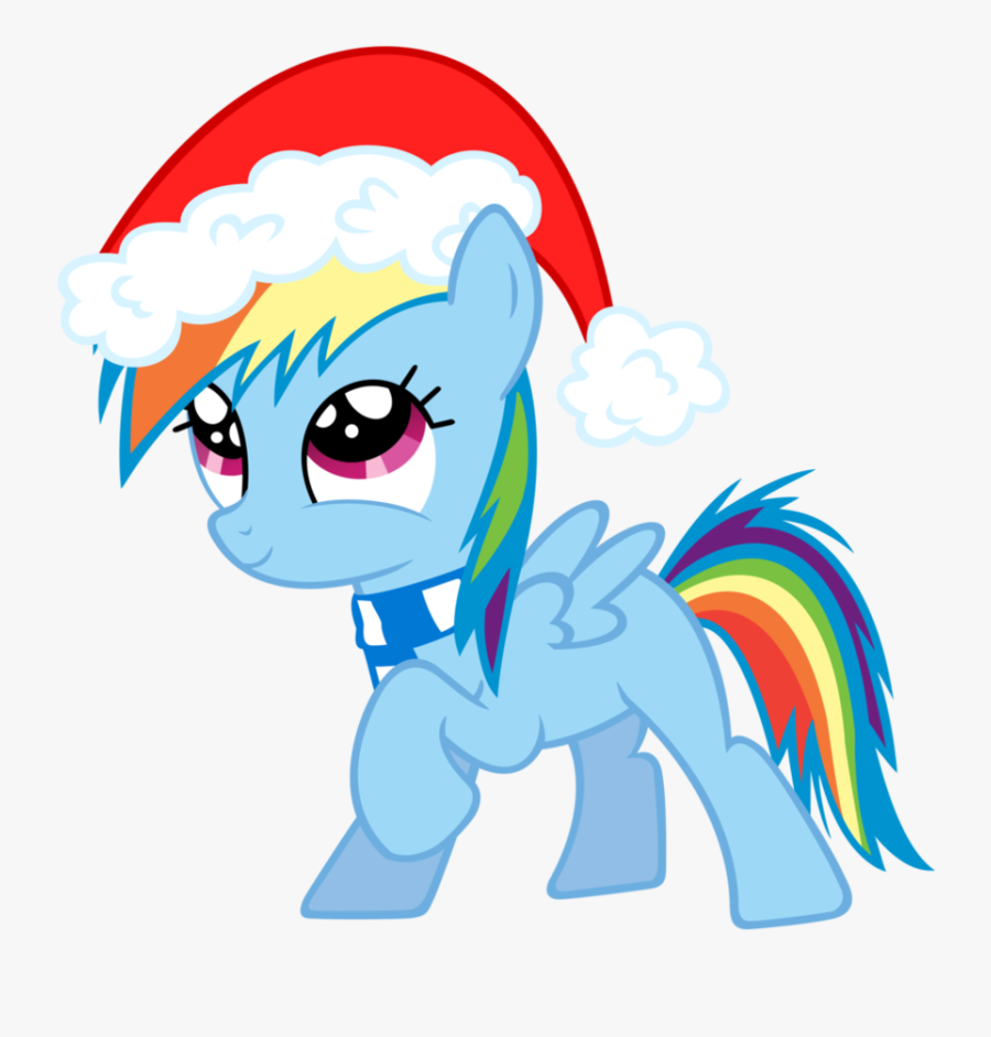 Clipart Rainbow Christmas - My Little Pony Christmas Rainbow Dash, Transparent Clipart