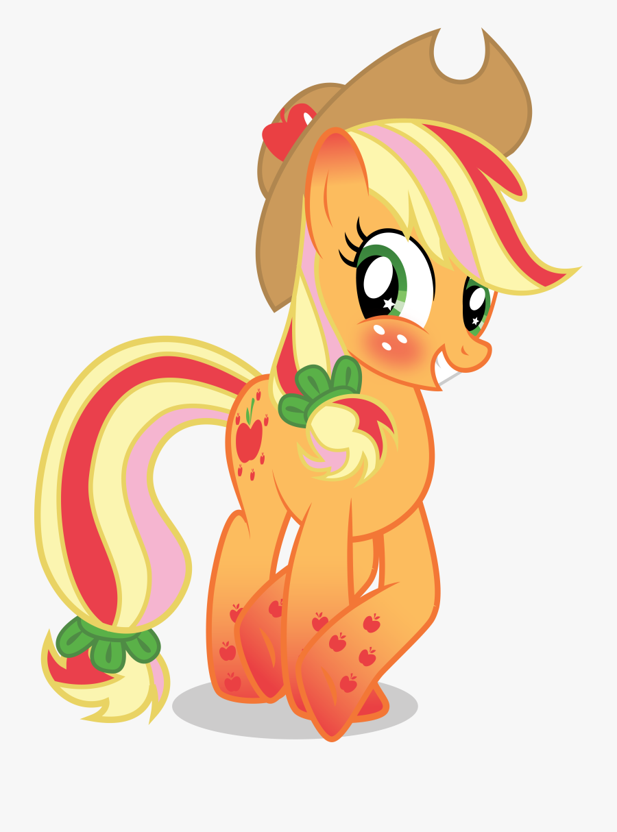 Applejack Rainbow Dash Pony Pinkie Pie Fluttershy - Mlp Rainbow Pony Applejack, Transparent Clipart