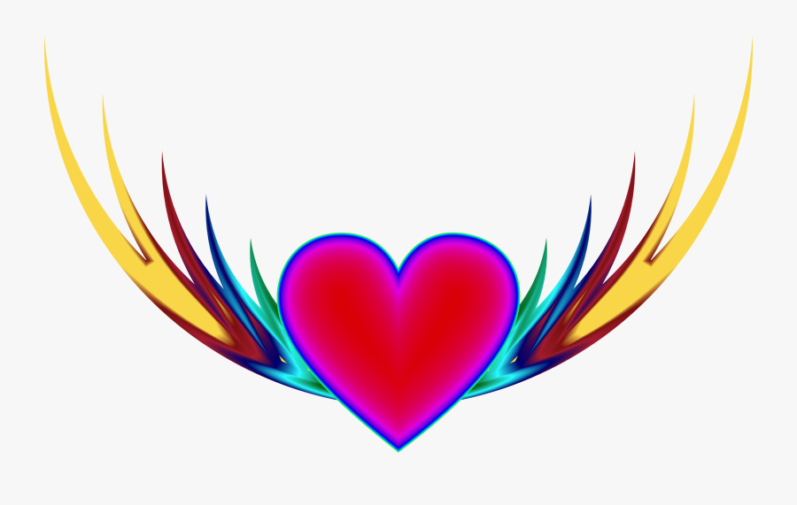 Heart With Wings Transparent Background Clipart , Png - Heart With Wings Transparent Background, Transparent Clipart