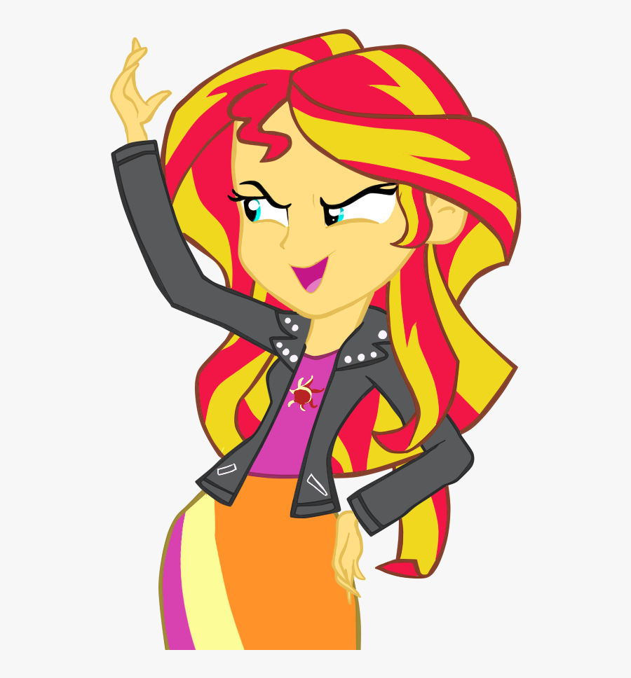 Rainbow Dash- Equestria Girls By Strumfreak On Clipart - Mlp Sunset Shimmer Meme, Transparent Clipart